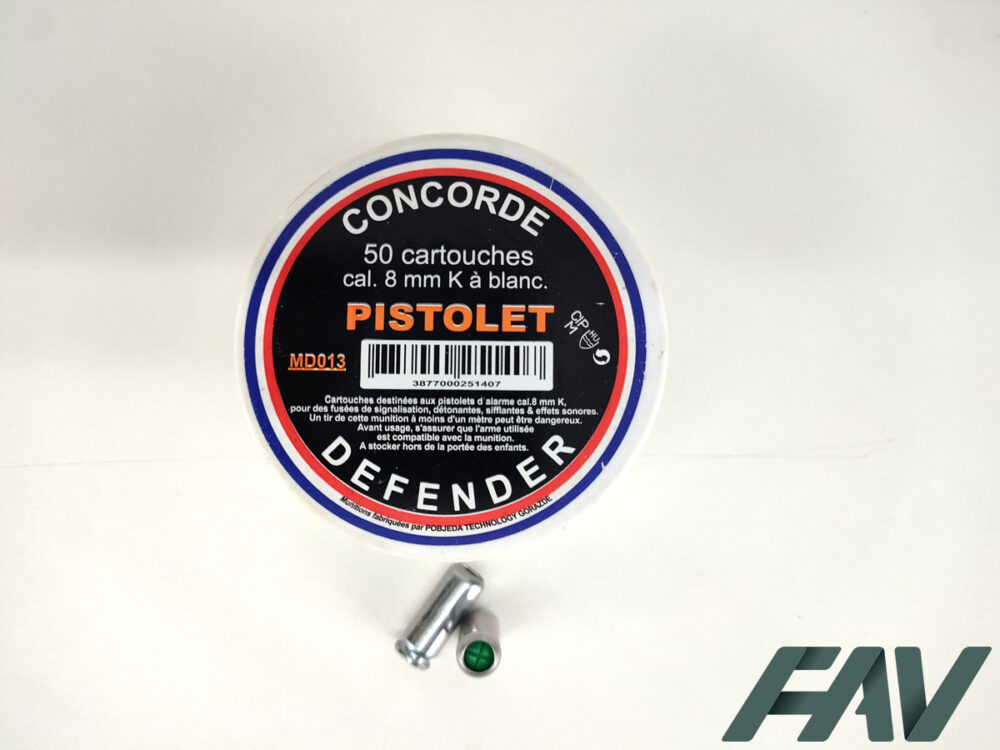 Munitions blanc 8 mm PAK
