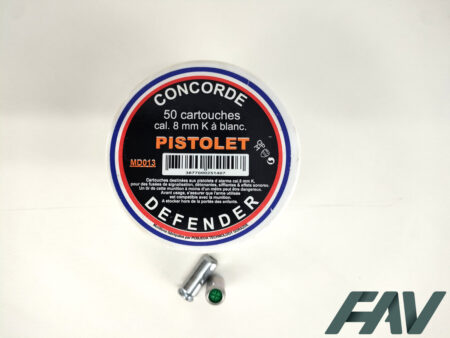 Munitions blanc 8 mm PAK