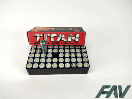 Munitions blanc 9 PAK Titan
