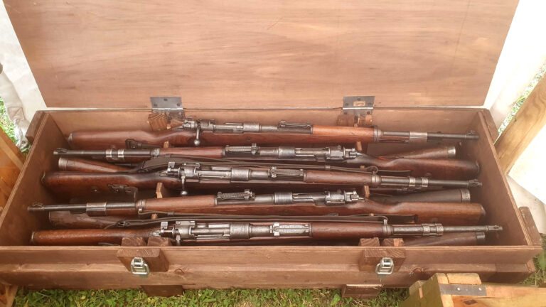 Fusil Mauser Karabiner 98k d’origine, modifié pour le tir à blanc