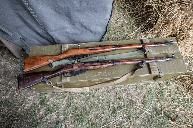 Fusil Mosin-Nagant d’origine modifié pour le tir à blanc