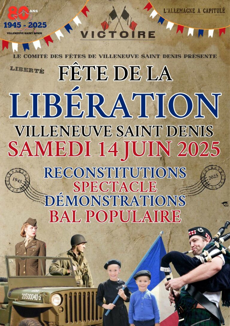 Affiche de la Reconstitution de Villeneuve-Saint-Denis